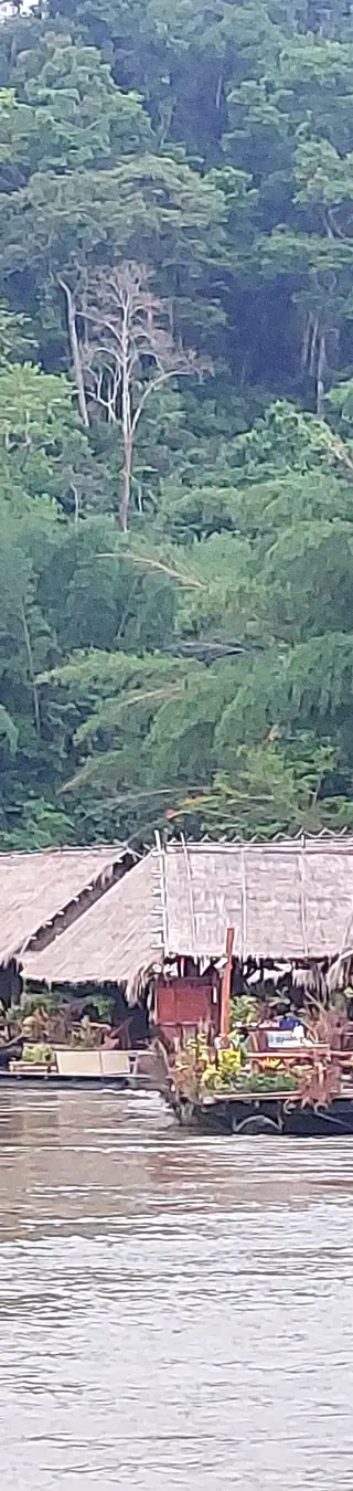 Unsere Unterkunft auf dem River Kwai.